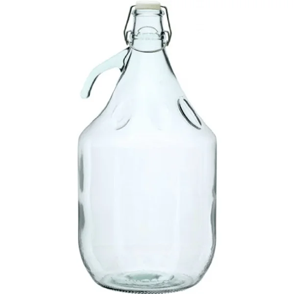 Demijohn Glass Jar w/Swing Lid 5L