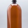 PET Amber Bottle and Cap Single 1.25L