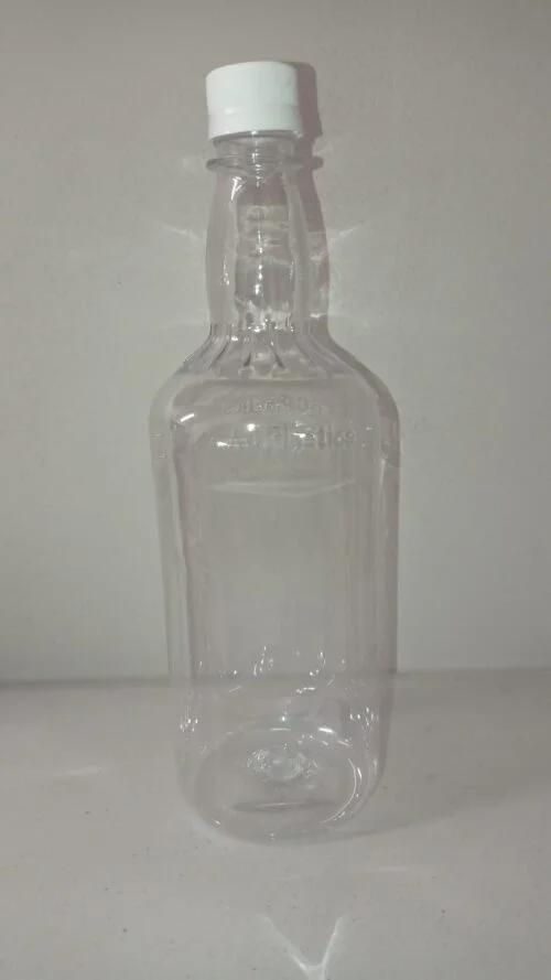 PET Spirit Bottle and Cap  Square 1L