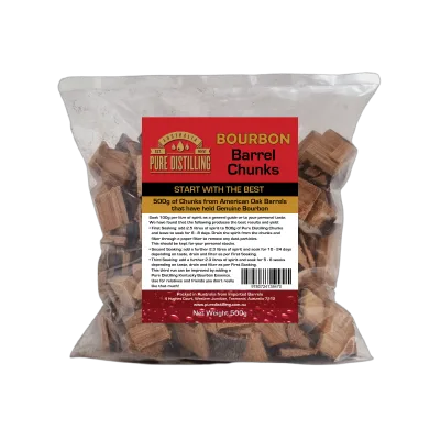 Pure Distilling Bourbon Barrel Chunks 500gm