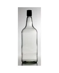 Glass Spirit Bottle & Plastic Cap Single 1125ml