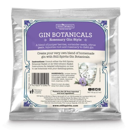 Still Spirits Gin Botanicals Rosemary Gin 62gm