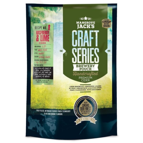 Mangrove Jack's Craft Series Raspberry and Lime Cider
