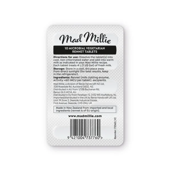 Mad Millie Vegetarian Rennet Tablet 10pk