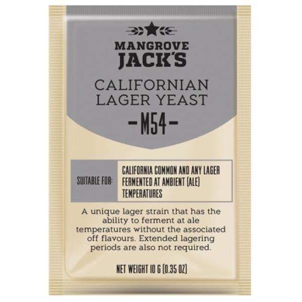 Mangrove-Jacks-CS-Yeast-M54-Californian-Lager-10g-2.jpg Mangrove Jack's Craft Series Yeast M54 Californian Lager 10gm