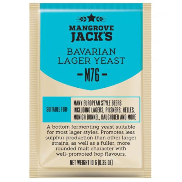 Mangrove-Jacks-CS-Yeast-M76-Bavarian-Lager-10g-2.jpg Mangrove Jack's Craft Series Yeast M76 Bavarian Lager 10gm