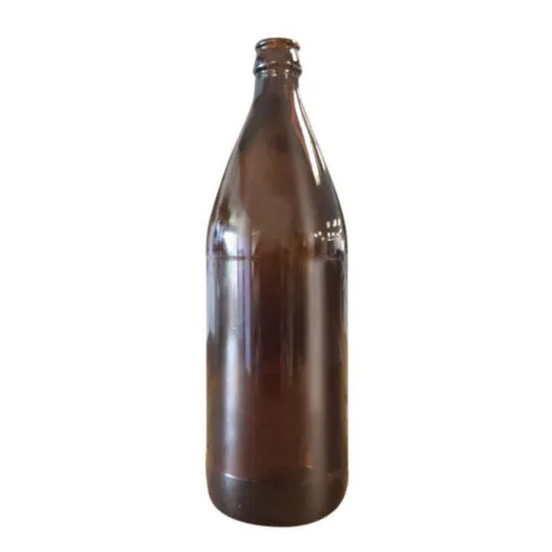 Glass Bottle Amber Crown Top Single 750ml