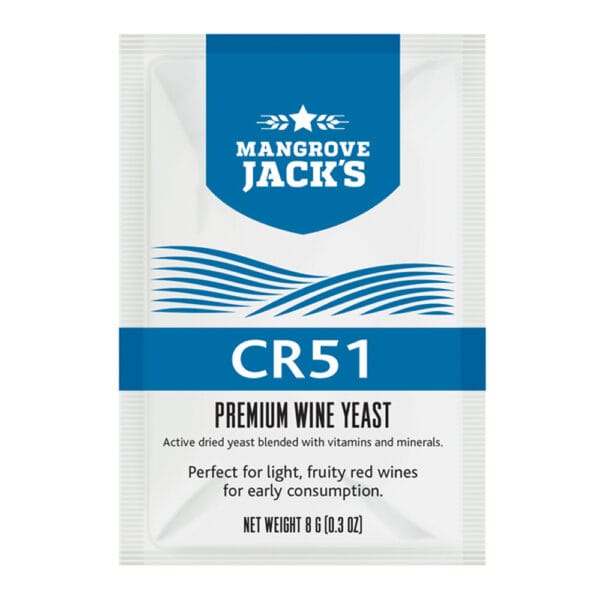 Mangrove-Jacks-Wine-Yeast-CR51-8g-1.jpg Mangrove Jack's Wine Yeast - CR51 8gm