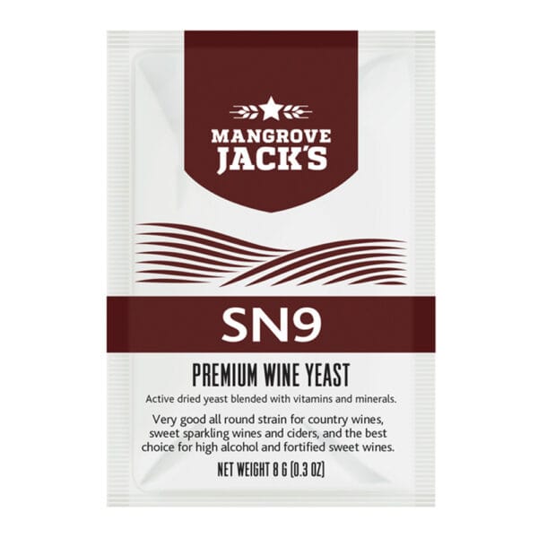 Mangrove-Jacks-Wine-Yeast-SN9-8g-1.jpg Mangrove Jack's Wine Yeast - SN9 8gm