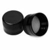 PET Amber Bottle Black Plastic Screw Cap 30pk
