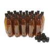PET Amber Bottle and Cap Single 750ml